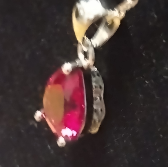 Natural authentic ruby sterling jewelery set - Picture 6 of 16